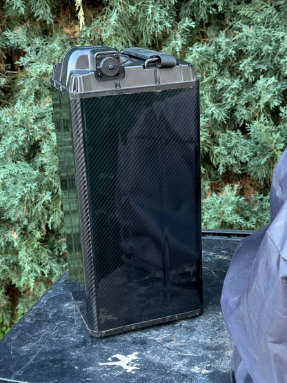 Carbon fiber vinyl wrap for ebike and emoto battery packs