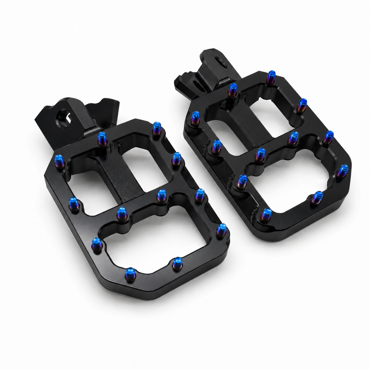 Black titanium foot pegs for Surron, Talaria and emoto ebikes