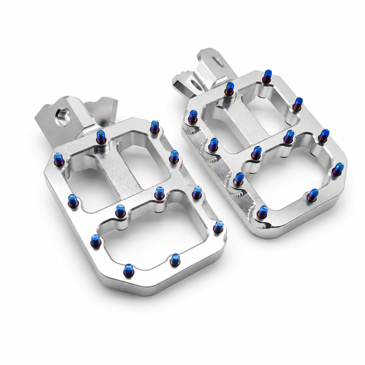 Chrome titanium foot pegs for Surron, Talaria and emoto ebikes